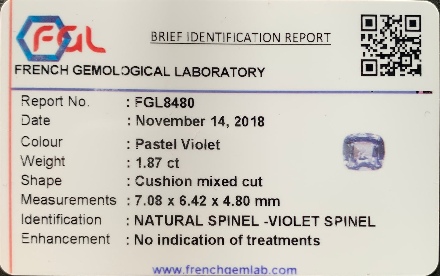 1.87CT Natural Spinel