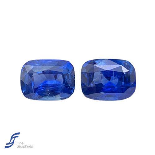 1.62CT & 1.64CT Natural Blue Sapphire Pair 