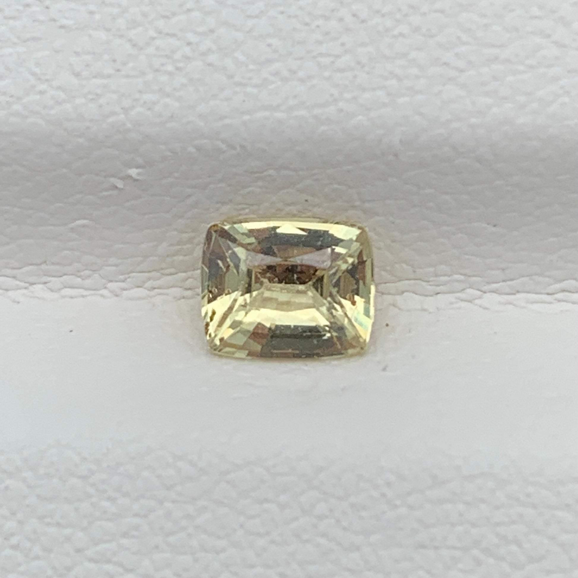 0.83CT Natural Yellow Sapphire 