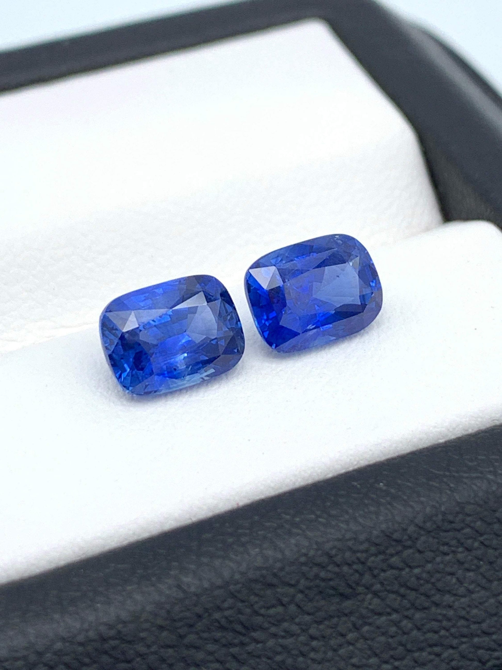 1.62CT & 1.64CT Natural Blue Sapphire Pair 